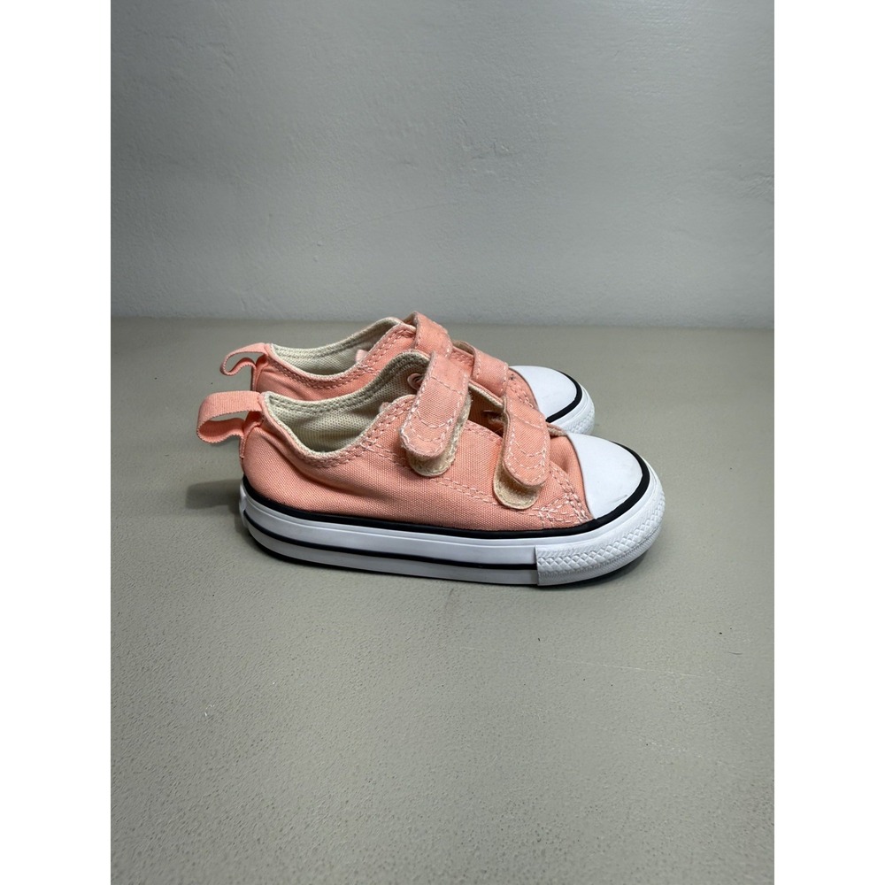 Converse Chuck Taylor All Star Hook and Loop Pink Infant Toddler Size 6